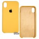 Чехол Apple iPhone X, iPhone Xs, Silicone case copy, горчичный