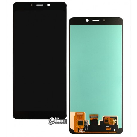 Дисплей Samsung A920F / DS Galaxy A9 (2018), чорний, з тачскріном, (OLED), High Copy
