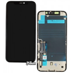 Дисплей Apple iPhone 11, черный, с тачскрином, с рамкой, High Copy Дисплей Apple iPhone 11, черный, с тачскрином, с рамкой, High Copy