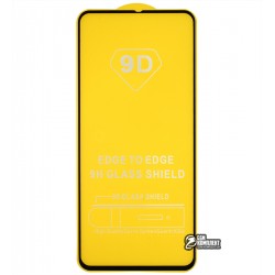 Загартоване захисне скло для Xiaomi Redmi Note 9 Pro Max, Poco X3, 2.5D, Full Glue, чорний колір