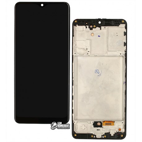 Дисплей Samsung A315 Galaxy A31, A315F / DS Galaxy A31, чорний, з тачскріном, з рамкою, (OLED), High Copy