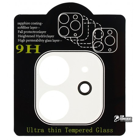 Защитное стекло для камеры iPhone 12, Full Glue, прозрачное