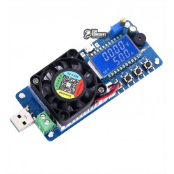 USB Тестер FX-35 DC: 1,5V-25V I: 0A-5.0A з електронної навантаженням USB Тестер FX-35 DC: 1,5V-25V I: 0A-5.0A з електронної навантаженням