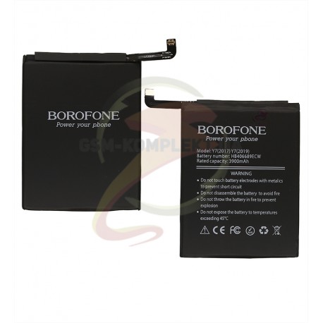 Аккумулятор Borofone HB406689ECW для Huawei Y7 (2018), Li-Polymer, 3,82 B, 3900 мАч