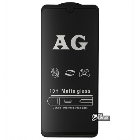 Захисне скло для Xiaomi Redmi 9A, Redmi 9C, 2.5D, Full Glue, матове, чорне