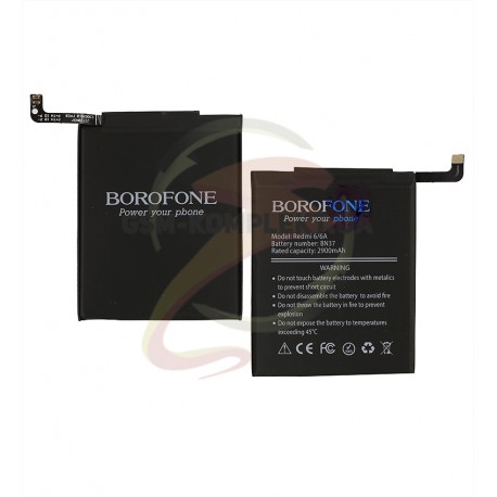 Аккумулятор Borofone BN37 для Xiaomi Redmi 6, Redmi 6A, Li-Polymer, 3,85 B, 2900 мАч