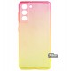 Чехол для Samsung G991 Galaxy S21, Gradient Design, силиконовый ультратонкий, (pink/yellow)