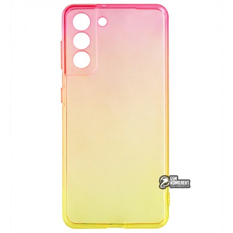 Чехол для Samsung G991 Galaxy S21, Gradient Design, силиконовый ультратонкий, (pink/yellow) Чехол для Samsung G991 Galaxy S21, Gradient Design, силиконовый ультратонкий, (pink/yellow)