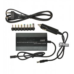 Блок живлення для ноутбуків universal з набором конекторів, 12В / 15В / 16В / 18В / 19В / 20В / 22В, max4 А, 100 Вт