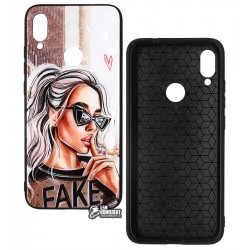 Чохол для Xiaomi Redmi Note 7, Ladies Fake Prism, пластик-силікон