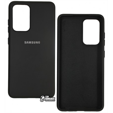 Чехол для Samsung A525 Galaxy A52 (2021). Full Case, софттач силикон, черный Чехол для Samsung A525 Galaxy A52 (2021). Full Case, софттач силикон, черный