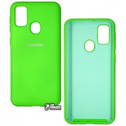 Чехол для Samsung M215, M307 Galaxy M21, M30s. Full Case, софттач силикон, зеленый