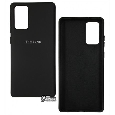 Чехол для Samsung N980 Galaxy Note 20. Full Case, софттач силикон, черный