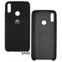 Чехол для Huawei Y7 Prime (2019), Silicone Cover, софттач силикон, черный