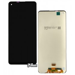 Дисплей Samsung A217 Galaxy A21s, черный, с тачскрином, (TFT), с регулировкой яркости, копия