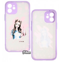 Чехол для Apple iPhone 12, WAVE Cartoon, PC-TPU (girly lifestyle)