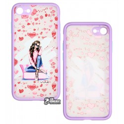 Чехол для Apple iPhone 7/8/SE 2, WAVE Cartoon, PC-TPU (heart overload)