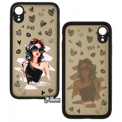 Чехол для Apple iPhone Xr, WAVE Cartoon, PC-TPU (little black dress)