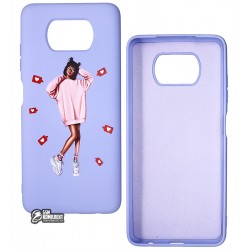 Чохол для Xiaomi Poco X3, ART Lady Like, силіконовий, фіолетовий