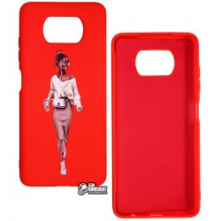 Чохол для Xiaomi Poco X3, Poco X3 NFC, Poco X3 Pro, ART Lady red, силіконовий, червоний