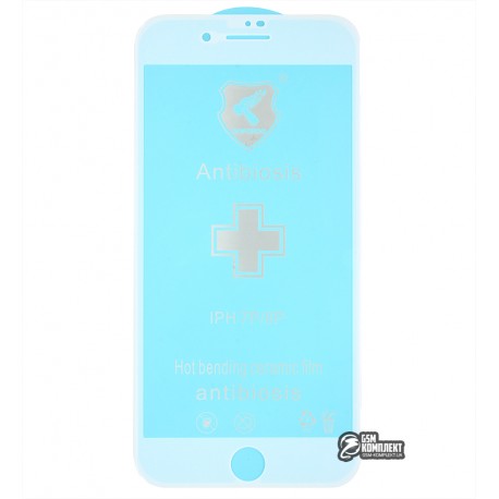Защитное оргстекло для iPhone 7 Plus, iPhone 8 Plus, Polycarbone, 3D, с фаской