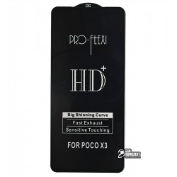 Загартоване захисне скло для Xiaomi Mi 10T Lite, Redmi Note 9 Pro Max, Poco X3, 5D, ProFlex, Full Glue, чорне Загартоване захисне скло для Xiaomi Mi 10T Lite, Redmi Note 9 Pro Max, Poco X3, 5D, ProFlex, Full Glue, чорне