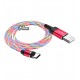 Кабель Type-C - USB, Hoco U90 Ingenious streamer, з Led підсвічуванням, 1м, до 2А, силікон