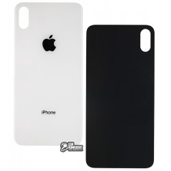 Задняя панель корпуса iPhone XS Max, белый, со снятием рамки камеры, small hole Задняя панель корпуса iPhone XS Max, белый, со снятием рамки камеры, small hole