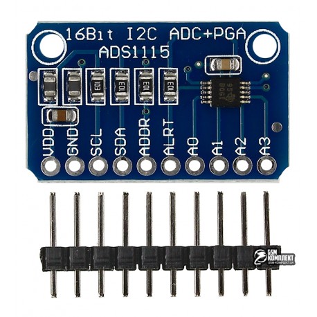 Модуль ADS1115 4-канальний 16-розрядний аналого-цифровий перетворювач
