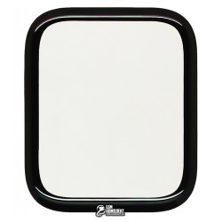 Захисне оргскло для Apple Watch 44mm, Polycarbone, 3D, з фаскою, чорне Захисне оргскло для Apple Watch 44mm, Polycarbone, 3D, з фаскою, чорне