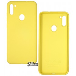 Чехол для Samsung A115/M115 Galaxy A11/M11 (2020), Silicone cover (wave), софттач силикон, light purple