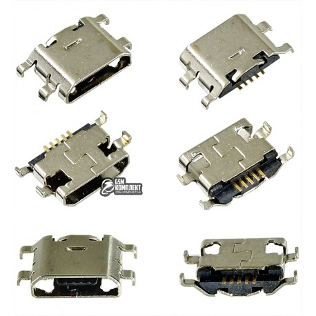 Коннектор зарядки для Lenovo Tab 4 TB-8504F 8, 5 pin, micro USB тип-B
