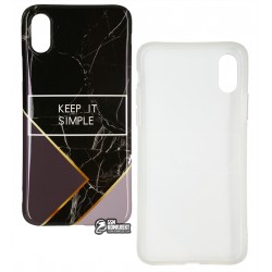 Чехол для iPhone X/Xs, IMD Mramor case, силиконовый, 06