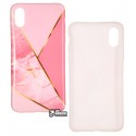 Чохол для iPhone X / Xs, IMD Mramor case, силіконовий, 12