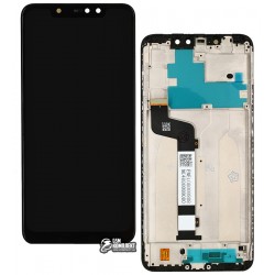 Дисплей Xiaomi Redmi Note 6 Pro, чорний, з тачскріном, з рамкою, High Copy