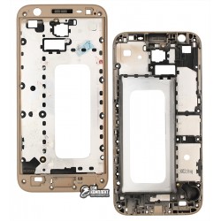 Рамка крепления дисплея для Samsung J330F Galaxy J3 (2017), золотистая