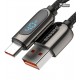 Кабель Type-C - USB, Baseus Display Fast Charging Data Cable, 5A, 1 метр, черный