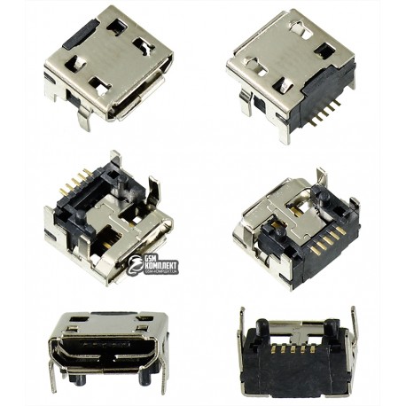 Конектор зарядки, 5 pin, micro USB тип-B, тіп17