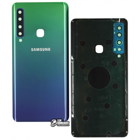 Задняя панель корпуса Samsung A920F/DS Galaxy A9 (2018), синий, со стеклом камеры