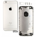 Корпус iPhone 6S, белый, с держателем SIM карты, с боковыми кнопками, High quality