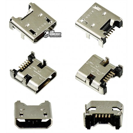 Коннектор зарядки для Acer Iconia Tab A3-A10, 5 pin, micro USB тип-B