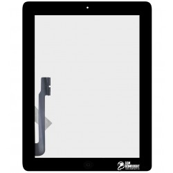 Тачскрин для планшетов iPad 3, A1403, A1416, A1430, с кнопкой HOME, черный Тачскрин для планшетов iPad 3, A1403, A1416, A1430, с кнопкой HOME, черный