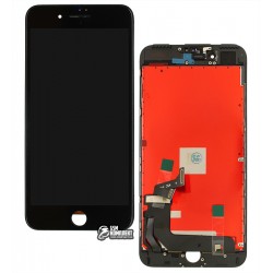 Дисплей iPhone 7 Plus, черный, с сенсорным экраном, с рамкой, AAA, Tianma, с пластиками камеры и датчика приближения Дисплей iPhone 7 Plus, черный, с сенсорным экраном, с рамкой, AAA, Tianma, с пластиками камеры и датчика приближения