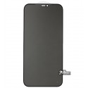 Захисне скло для iPhone 12 Pro Max, 2,5D, Full Glue, Антишпіон, черное