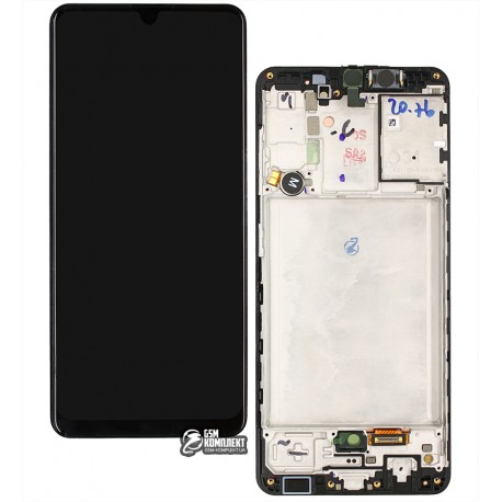Дисплей Samsung A315 Galaxy A31, A315F/DS Galaxy A31, черный, с тачскрином, с рамкой, оригинал, service pack box, (GH82-22761A/GH82-22905A)