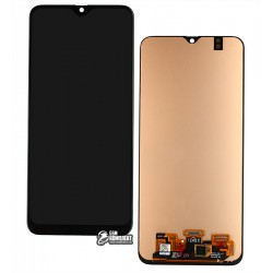 Дисплей Samsung M307 Galaxy M30s, M307F Galaxy M30s, черный, с тачскрином, (OLED), High Copy, original glass