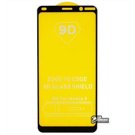 Защитное стекло для Nokia 9 Dual Sim, 2.5D, Full Glue, черное