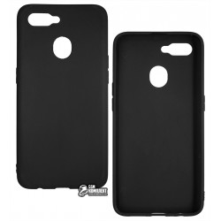 Чехол для Oppo A5s, Joy, силиконовый, матовый, черный