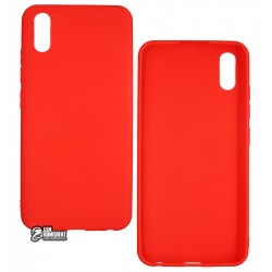 Чехол для Vivo Y91c, Joy, силиконовый, матовый, красный