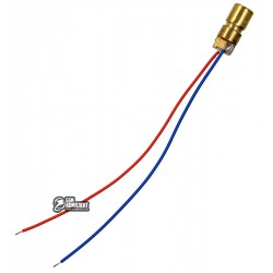 Светодиод лазерный красный, 620 nm, 5mW, 5V, диаметр 6мм